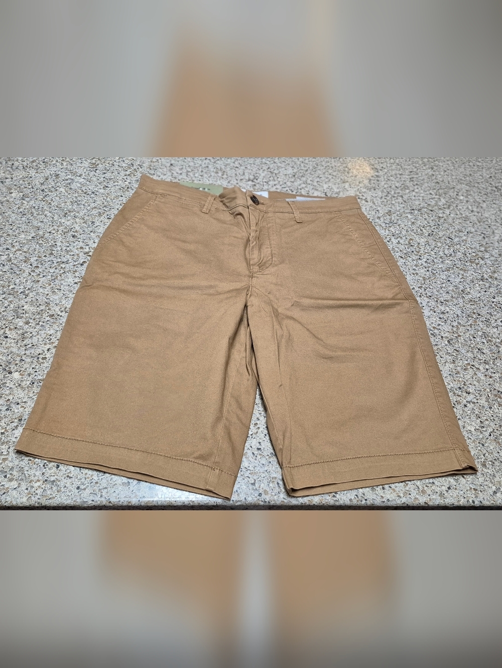 ​Goodfellow & Co Men’s Linden Chino Shorts Brown Khaki Size 28 10.5” Inseam NWT